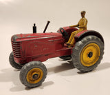 Vintage Meccano Dinky Toys Massey Harris Tractor Red Die Cast Farm Machinery Toy Vehicle