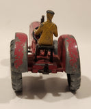 Vintage Meccano Dinky Toys Massey Harris Tractor Red Die Cast Farm Machinery Toy Vehicle