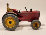 Vintage Meccano Dinky Toys Massey Harris Tractor Red Die Cast Farm Machinery Toy Vehicle