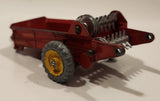 Vintage Meccano Dinky Toys 321 Massey Harris Manure Spreader Red Die Cast Farm Machinery Toy Vehicle