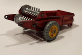 Vintage Meccano Dinky Toys 321 Massey Harris Manure Spreader Red Die Cast Farm Machinery Toy Vehicle