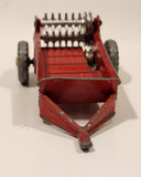 Vintage Meccano Dinky Toys 321 Massey Harris Manure Spreader Red Die Cast Farm Machinery Toy Vehicle