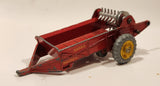 Vintage Meccano Dinky Toys 321 Massey Harris Manure Spreader Red Die Cast Farm Machinery Toy Vehicle