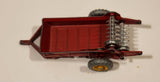 Vintage Meccano Dinky Toys 321 Massey Harris Manure Spreader Red Die Cast Farm Machinery Toy Vehicle