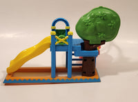 2004 Mattel Viacom Dora The Explorer Talking Dollhouse Backyard Swing Slide Play Set Plastic Toy G6911