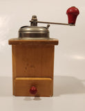 Antique Armin Trosser Wood and Metal Coffee Grinder Made in West Germany