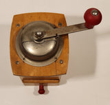 Antique Armin Trosser Wood and Metal Coffee Grinder Made in West Germany