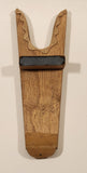 Daine's Western Shops Leather Wood Wooden Boot Jack Puller with Leather Advertising Piece