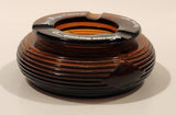 Vintage 1970s San Miguel Beer Amber Brown Glass Ashtray