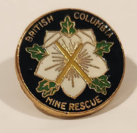 British Columbia Mine Rescue Enamel Metal Lapel Pin