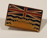 British Columbia, Canada Flag Themed Enamel Metal Lapel Pin Souvenir Travel Collectible