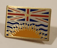 British Columbia, Canada Flag Themed Enamel Metal Lapel Pin Souvenir Travel Collectible