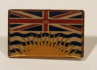 British Columbia, Canada Flag Themed Enamel Metal Lapel Pin Souvenir Travel Collectible