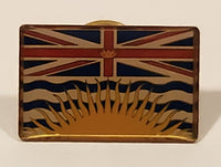 British Columbia, Canada Flag Themed Enamel Metal Lapel Pin Souvenir Travel Collectible