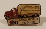 1929 to 1989 Safeway 60th Anniversary Fruits Vegetables Semi Truck Themed Enamel Metal Lapel Pin