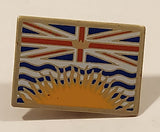 British Columbia, Canada Flag Themed Enamel Metal Lapel Pin Souvenir Travel Collectible