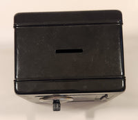 Black Metal Combination Safe Coin Bank