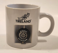 Rare Tireland BF Goodrich Mud Terrain T/A Rotating Rubber Tire Inset Ceramic Coffee Mug Cup