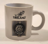 Rare Tireland BF Goodrich Mud Terrain T/A Rotating Rubber Tire Inset Ceramic Coffee Mug Cup