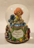 2013 Precious Moments Disney Show Case Collection The Little Mermaid Wonderful Things Surround You 5 1/2" Resin Wind Up Musical Snow Globe