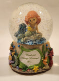 2013 Precious Moments Disney Show Case Collection The Little Mermaid Wonderful Things Surround You 5 1/2" Resin Wind Up Musical Snow Globe