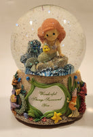 2013 Precious Moments Disney Show Case Collection The Little Mermaid Wonderful Things Surround You 5 1/2" Resin Wind Up Musical Snow Globe