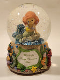 2013 Precious Moments Disney Show Case Collection The Little Mermaid Wonderful Things Surround You 5 1/2" Resin Wind Up Musical Snow Globe