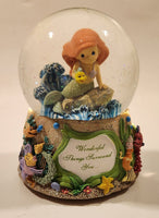 2013 Precious Moments Disney Show Case Collection The Little Mermaid Wonderful Things Surround You 5 1/2" Resin Wind Up Musical Snow Globe