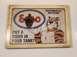 Esso Performance Motoring Put A Tiger In Your Tank! 9 1/2" x 13 1/2" Wood Plaque Metal Sign Bottle Opener