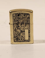 Samen Ornate 19th Century Theme Engraved Zippo Style Lighter