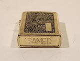 Samen Ornate 19th Century Theme Engraved Zippo Style Lighter