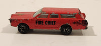 Yatming No. 1015 Ford Station Wagon Fire Department Red Die Cast Toy Car Vehicle