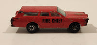 Yatming No. 1015 Ford Station Wagon Fire Department Red Die Cast Toy Car Vehicle