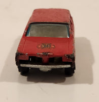 Yatming No. 1015 Ford Station Wagon Fire Department Red Die Cast Toy Car Vehicle