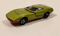 Vintage 1970 Lesney Products Matchbox Series Superfast No. 52 Dodge Charger MkIII Lime Green Die Cast Toy Car Vehicle