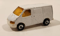 1986 Matchbox Ford Transit Van White Die Cast Toy Car Vehicle