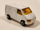 1986 Matchbox Ford Transit Van White Die Cast Toy Car Vehicle