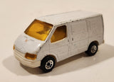 1986 Matchbox Ford Transit Van White Die Cast Toy Car Vehicle