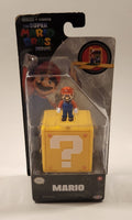 2023 Jakks Nintendo Illumination The Super Mario Bros. Movie Mario Miniature 1 1/4" Figure and Mystery Block New in Package