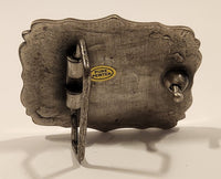 Jack Daniel's Old Time Old No. 7 Brand Tennessee Whiskey Black Enamel Pure Pewter Metal Belt Buckle