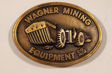 1978 Tonkin Wagner Mining Equipment Co. Paccar Mine Loader Brass Metal Belt Buckle