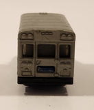 2016 Matchbox City GMC School Bus Airport Shuttle Grey Die Cast Toy Car Vehicle