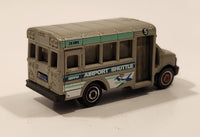 2016 Matchbox City GMC School Bus Airport Shuttle Grey Die Cast Toy Car Vehicle