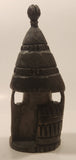 Bushcraft Trading South Africa Hut Building 8 1/2" Hand Carved Wood African Sculpture