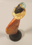 African Woman in Traditional Dress 17 1/2" Sculpture