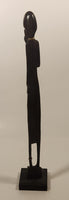 African Man with Hand On Chin Pondering 19 3/4" Hand Carved Wood Sculpture