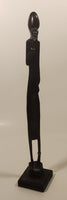 African Man with Hand On Chin Pondering 19 3/4" Hand Carved Wood Sculpture