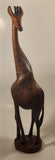 Hand Carved Wood Giraffe 24" African Animal Sculpture