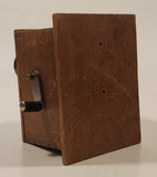 Vintage 1960s Crank Telephone Wood Ringer Box Pencil Sharpener