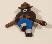 Smokey The Bear Breaking Match Stick Plastic Lapel Pin